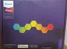 Govee Glide Hexa 7 Pannelli Luminosi, RGBIC Smart Esagono Luci da Parete