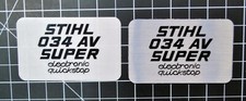 Targa distintivo Stihl 034 AV
