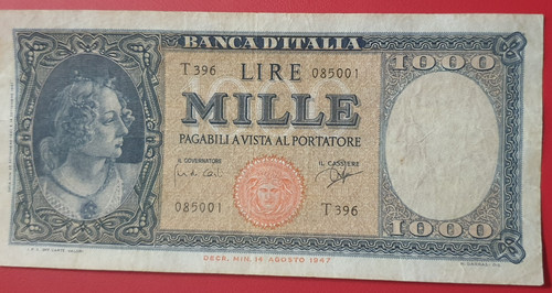 Banconota 1000 lire medusa - 1000, 25