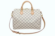 Louis Vuitton Speedy Bandoulière 30 N41373 Damier Azzurro Marrone Usato