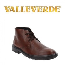 Valleverde Polacchine Uomo in Pelle Scarponcino con Lacci 36862A Testa Di Moro