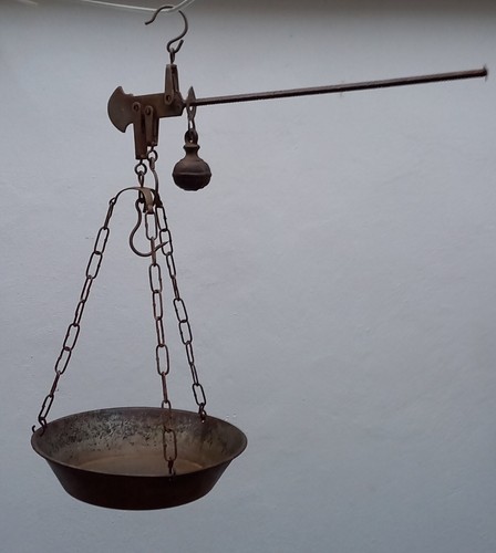 Bilancia stadera con piatto - con,
