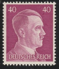GERMANIA 1941 Francobollo Adolf Hitler 40pf MNH** SECONDA GUERRA MONDIALE X565