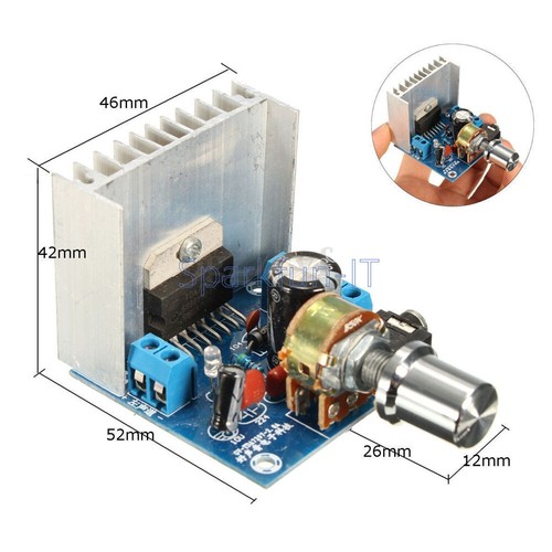 New 12v tda7297 2x15w - 12v,