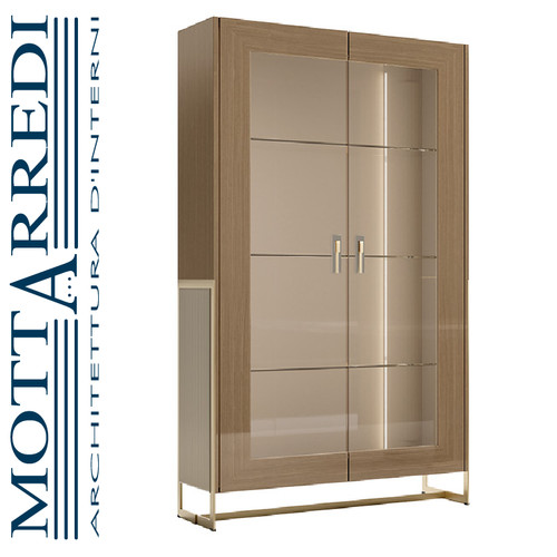 Vetrina con interno tessuto - con,