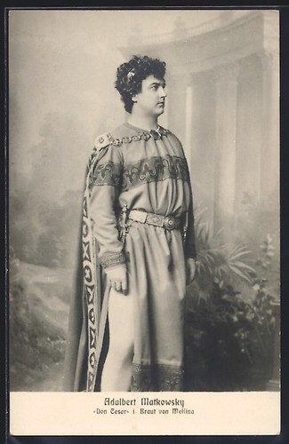 Cartolina cantante lirico