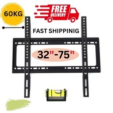 SUPPORTO STAFFA PARETE TV SLIM PER 32 40 42 50 65 70 75 POLLICI PIATTO 3D LCD LED PLASMA