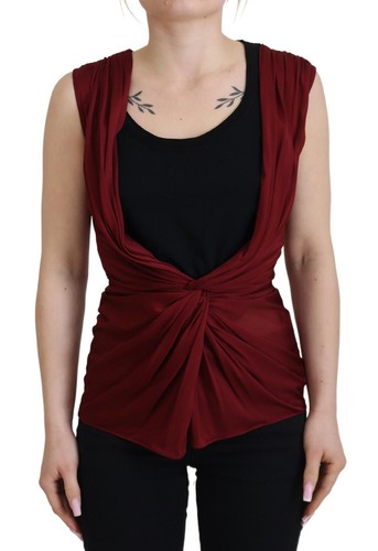 Dolce gabbana blusa bordeaux - gabbana,