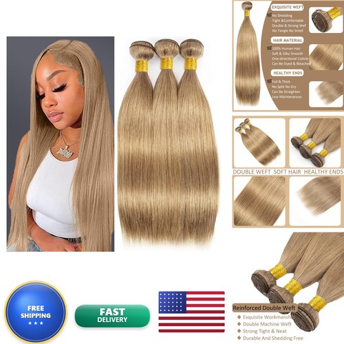Capelli umani biondi cenere - , 24
