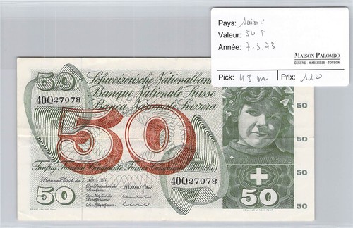Svizzera franchi 7 - svizzera, 50