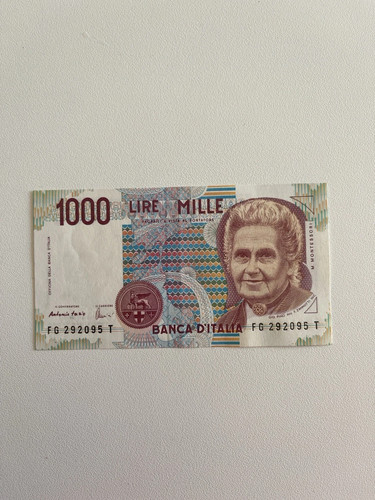 Banconota mille 1000 lire - banconota,