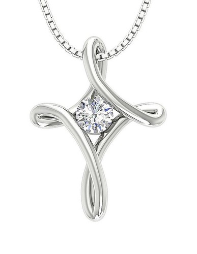 Collana con ciondolo croce - , oro