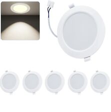 WeshLMPO Faretti Led Incasso Cartongesso Bianco Caldo 3000K Soffitto 6w PZ. 5