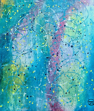 Quadro acrilico astratto