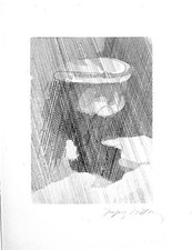 Jacques Villon Cantique Spirituel 1945 Gravure tiré à part signé crayon 27x19,5