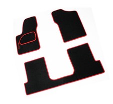 Tappetini per Seicento Sporting dal 1998 2010 Tappeti auto  Moquette Bordo Rosso