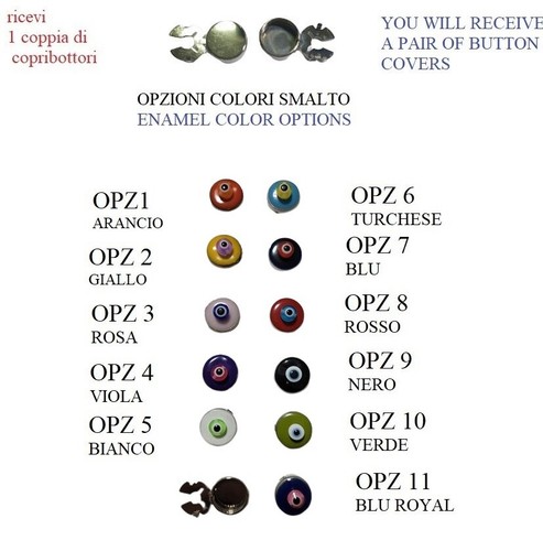 Copribottoni art110 argentati - art110,