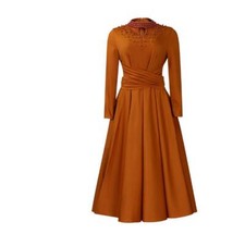 Abito donna moda perline - , collo
