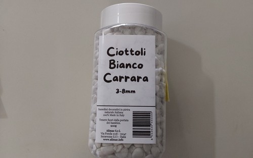 Sassi bianco carrara 8mm x - sassi,