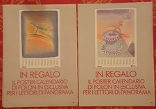 lotto 2 poster calendari Folon x Panorama 1992 /1993