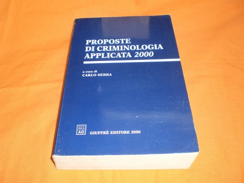 Proposte criminologia - proposte, di