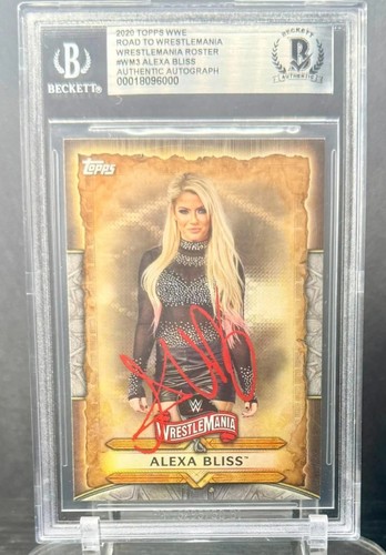 Alexa bliss auto 2020 - auto, topps