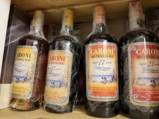 caroni rhum 12/ 15/ 17/21 Anni