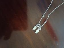 Collana bebè, due bambine in acciaio inox , nuova