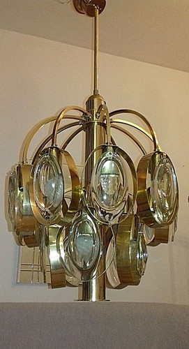 Lampadario ottone stile