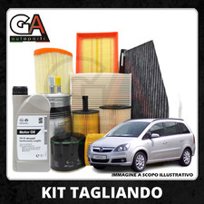 Kit Tagliando Opel Zafira B 1.9 Cdti Dal 2005 al 2015 kit 4 Filtri + 5Olio 5W30