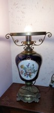 Lume antico Francese Lampada da tavolo  Porcellana vintage H 50 Cm 