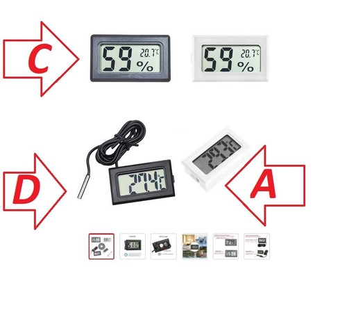 Termometro digitale lcd per - lcd,