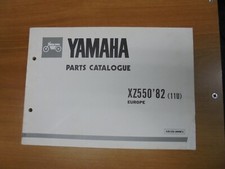 manuale catalogo ricambi moto in inglese yamaha xz 550