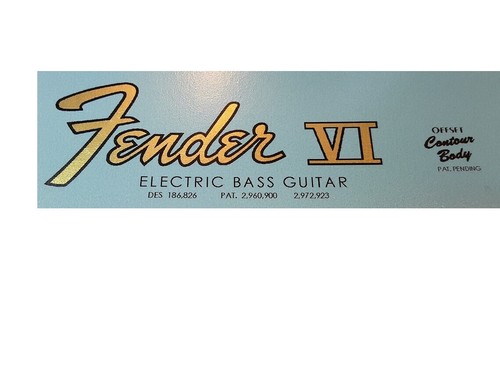Fender bass gold metallic - vi,