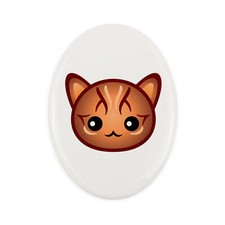 Bengala lapide con un gatto