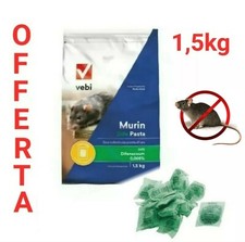 VELENO TOPI RATTI MURIN DIFE PASTA 1,5kg pasta fresca esca particolare VERDE