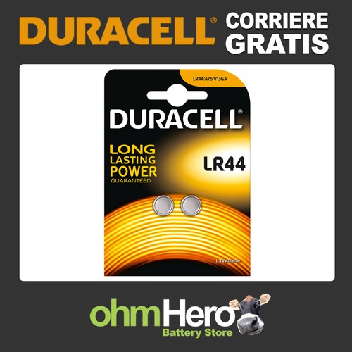 Batteria lr44 duracell a - batteria,