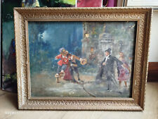 olio su tela firmato firmato  fine 800 inizio 900