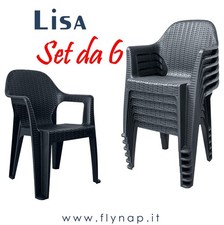 SET 6 Sedie sedia casa