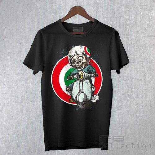 Shirt vespa art piaggio - t-shirt,