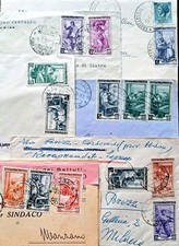 ITALIA AL LAVORO ?? 100 LIRE ESPRESSO TRICOLORE, RAC.TE E MISTA - 6 BUSTE/LET.