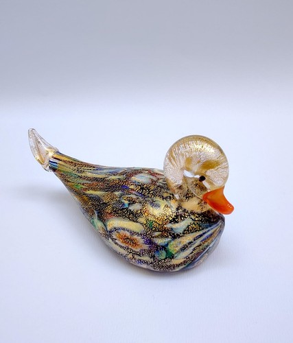 Papera vetro di murano - ♥, in
