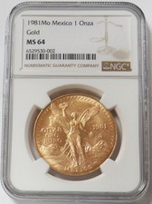 1981 MO ORO MESSICO 1 oz ONZA