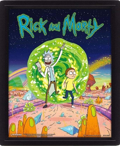 Rick morty portal poster - portal,