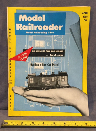 Model railroader april 1956 - railroader,