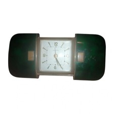 Sveglia orologio da viaggio vintage europa verde smeraldo vintage space age