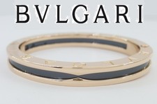 Bracciale Bvlgari Bulgari B.Zero1 Ceramica Nera Oro Rosa 18k 45,5g Piccolo