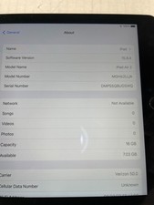 Apple iPad Air 2 Model A1567