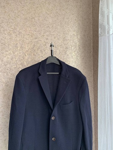 Blazer lana blu boglioli - blazer,
