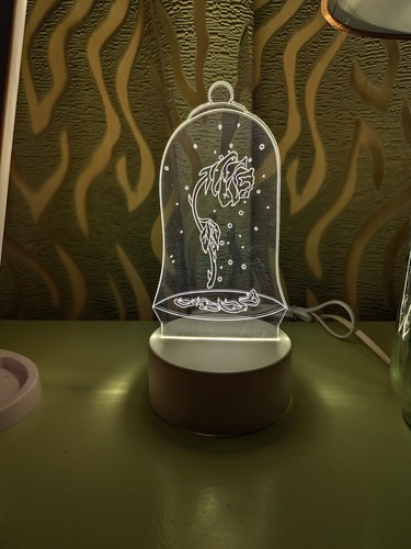Lampada rosa eterna san - lampada, 3d